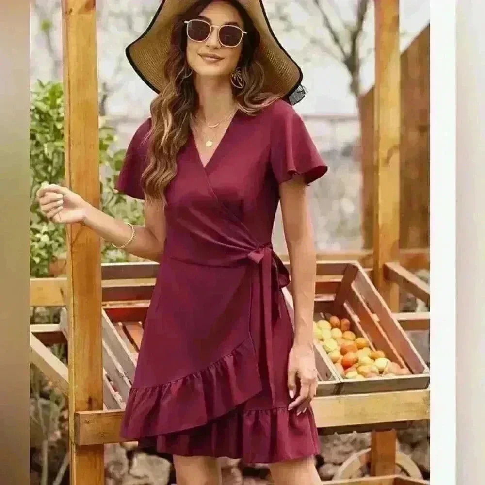 Naggoo Summer Wrap Mini Dress